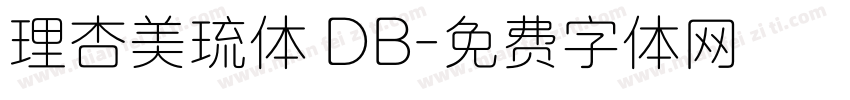 理杏美琉体 DB字体转换